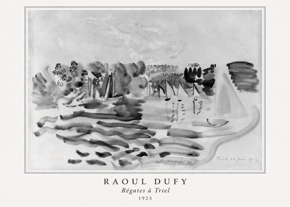 Raoul Dufy Régates À Triel No5 - Plakát