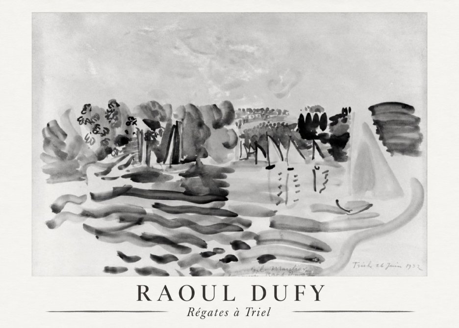 Raoul Dufy Régates À Triel No6 - Plakát