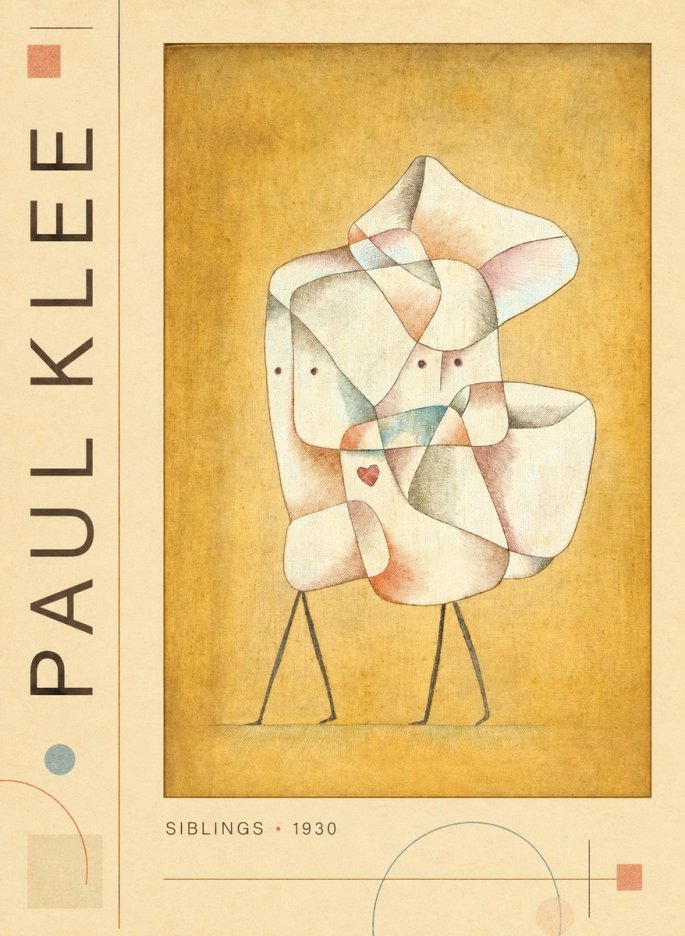 Paul Klee Siblings No2 - Plakát