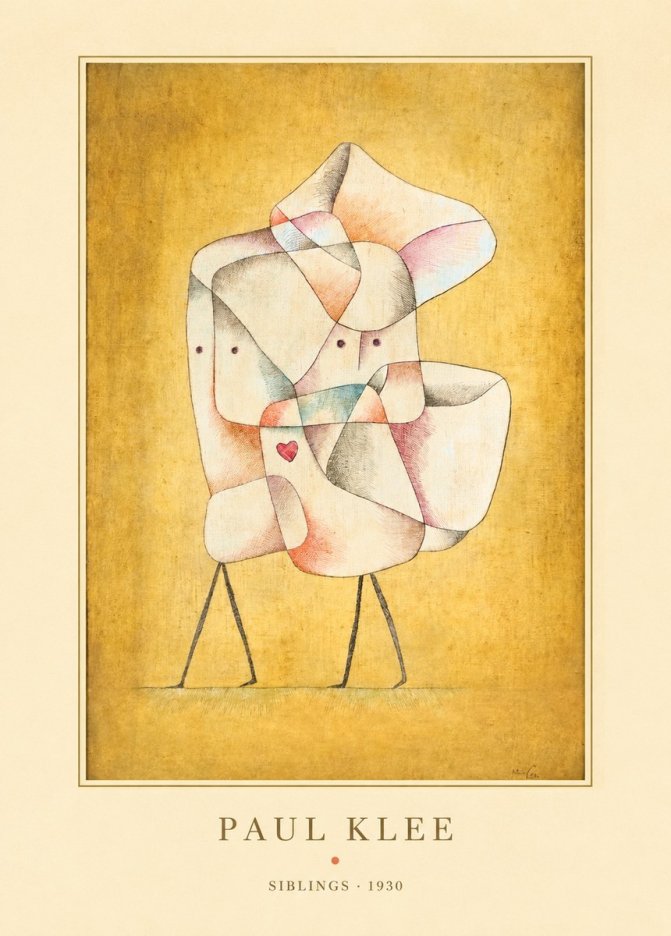 Paul Klee Siblings No4 - Plakát