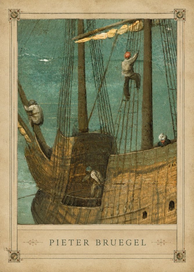 Pieter Bruegel The Ship No2 - Plakát