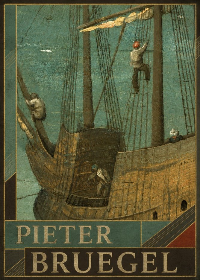 Pieter Bruegel The Ship No6 - Plakát