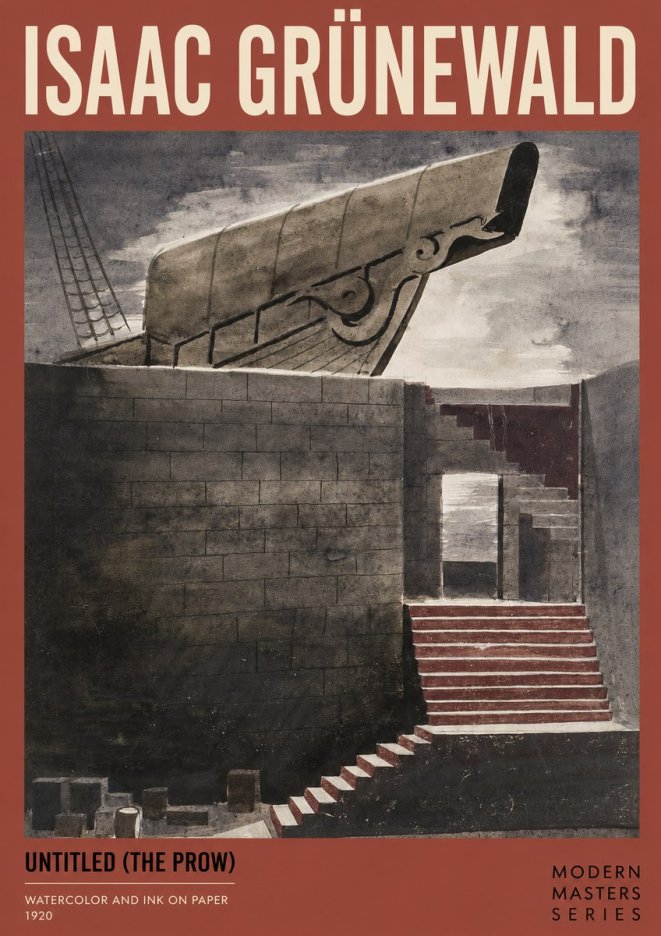 Isaac Grünewald Untitled (the Prow) No2 - Plakát