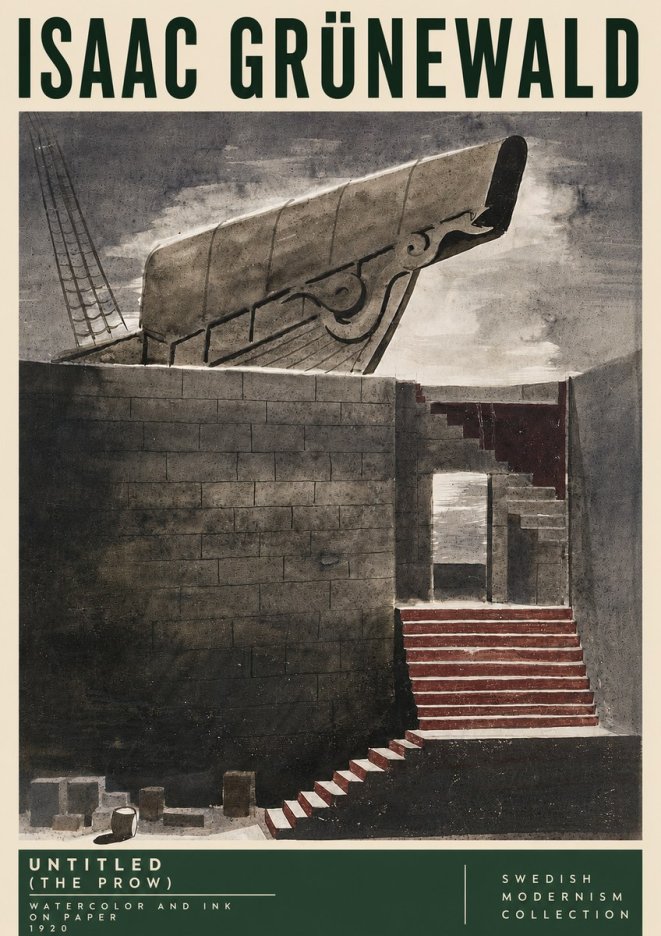 Isaac Grünewald Untitled (the Prow) No5 - Plakát