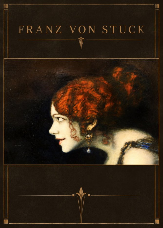 Franz von Stuck Head of a Woman No5 - Plakát