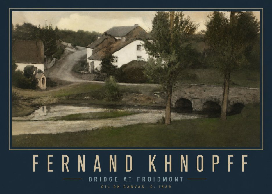 Fernand Khnopff Bridge at Froidmont No2 - Plakát