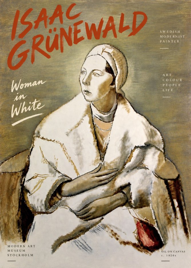 Isaac Grünewald The Woman in White No6 - Plakát