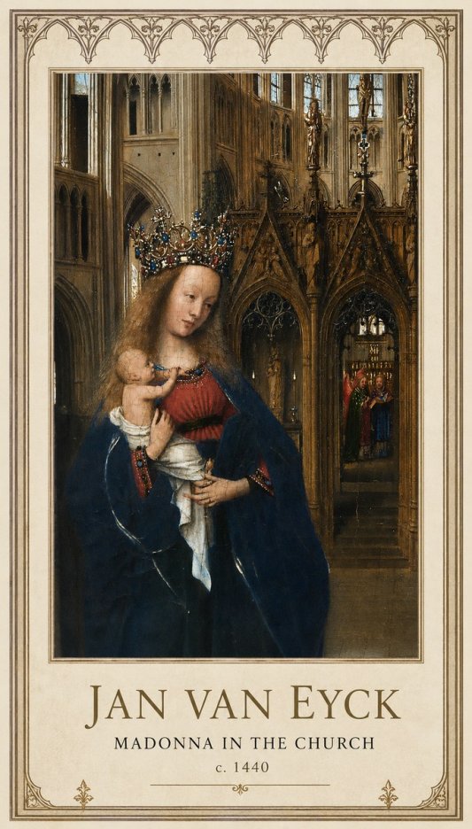 Jan van Eyck Madonna in the Church I No1 - Plakát