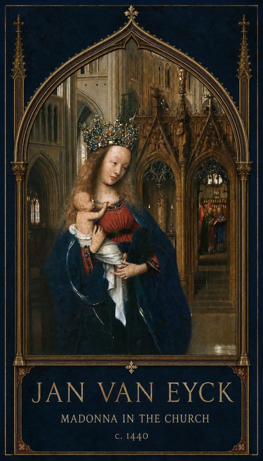 Jan van Eyck Madonna in the Church I No2 - Plakát