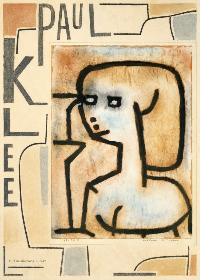 Paul Klee Girl in Mourning No5 - Plakát