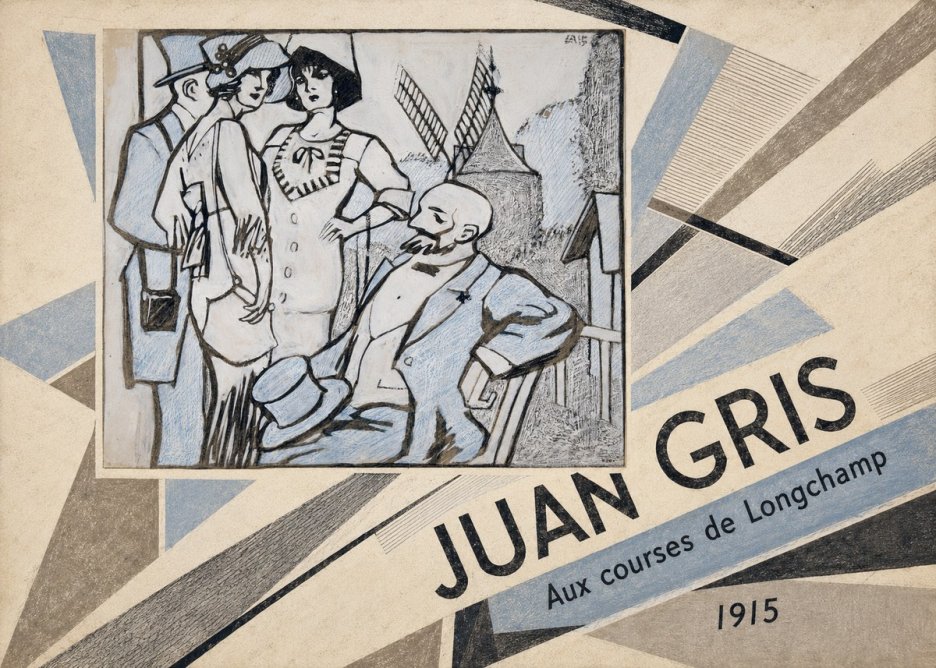 Juan Gris Aux Courses De Longchamp No6 - Plakát