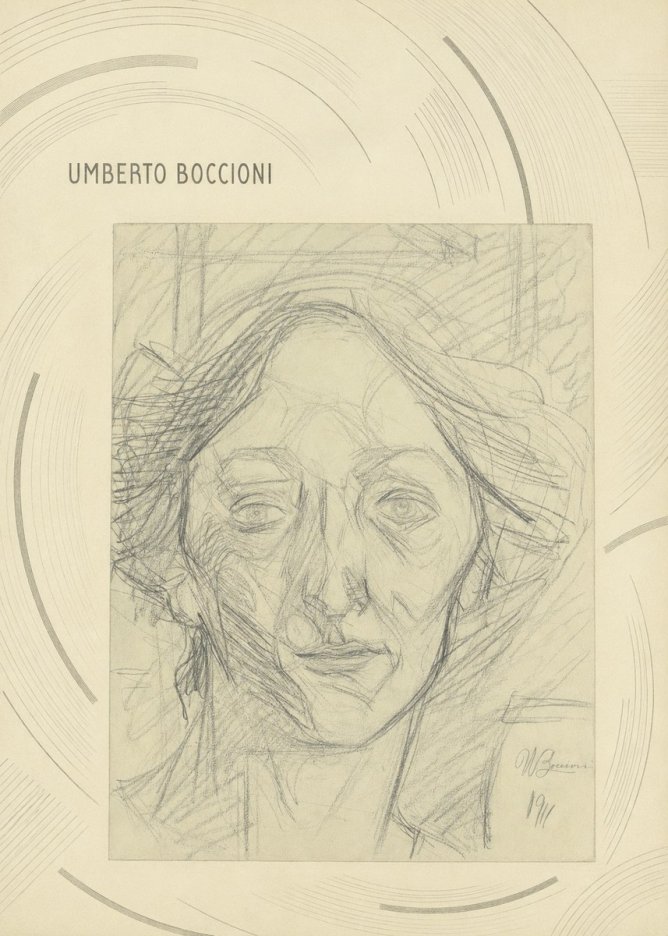Umberto Boccioni Head of a Woman No6 - Plakát