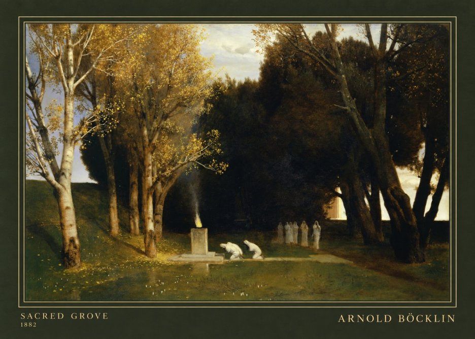 Arnold Böcklin Sacred Grove I No3 - Plakát