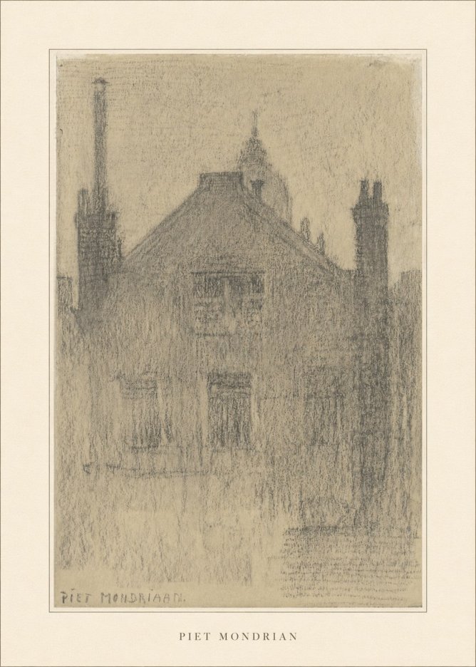 Piet Mondrian House Study No3 - Plakát