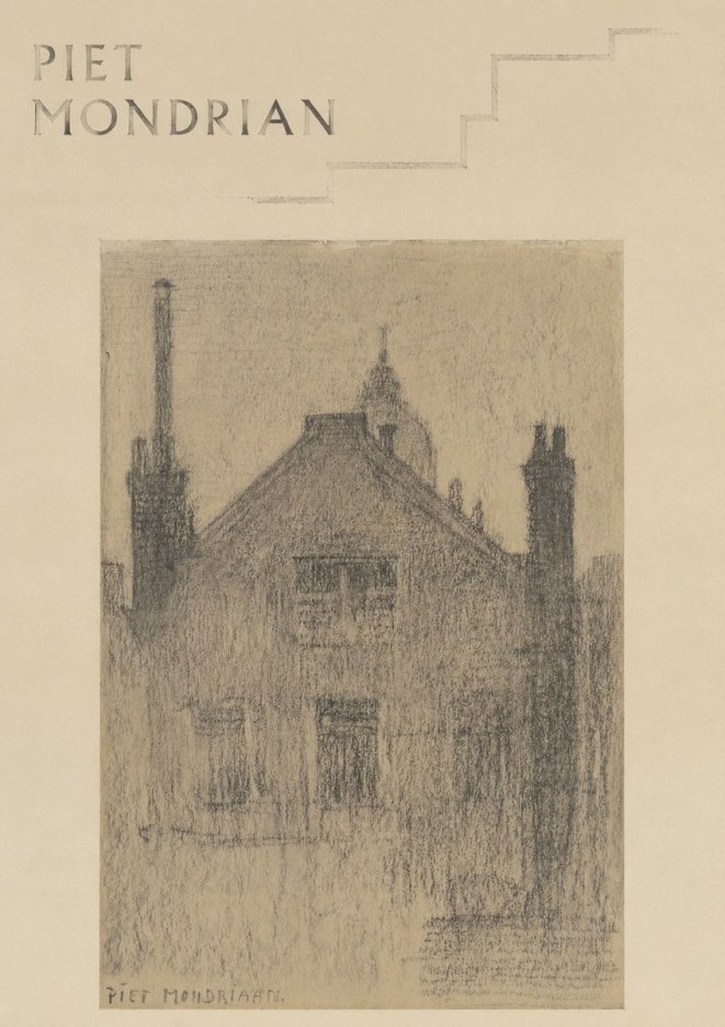 Piet Mondrian House Study No6 - Plakát