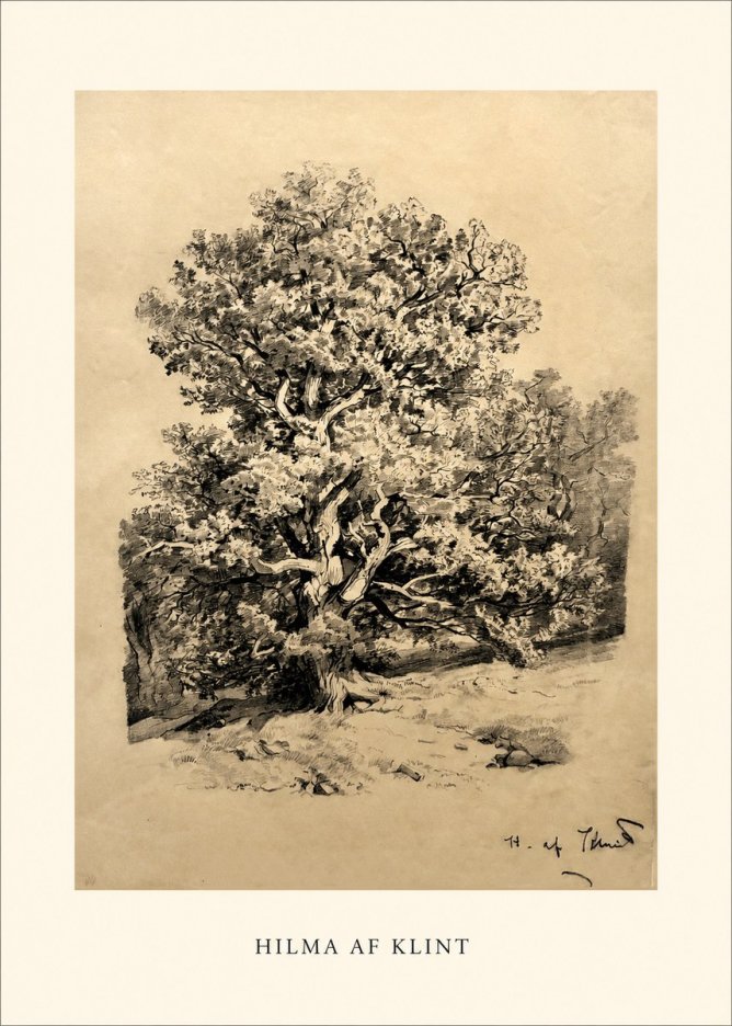 Hilma af Klint Large Tree Landscape No1 - Plakát