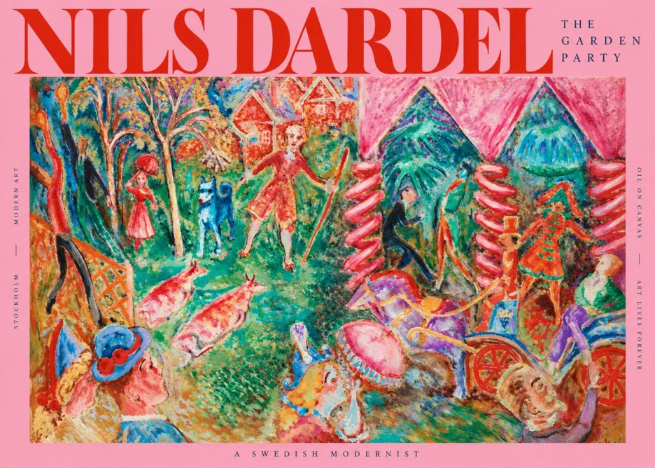 Nils Dardel The Garden Party No2 - Plakát