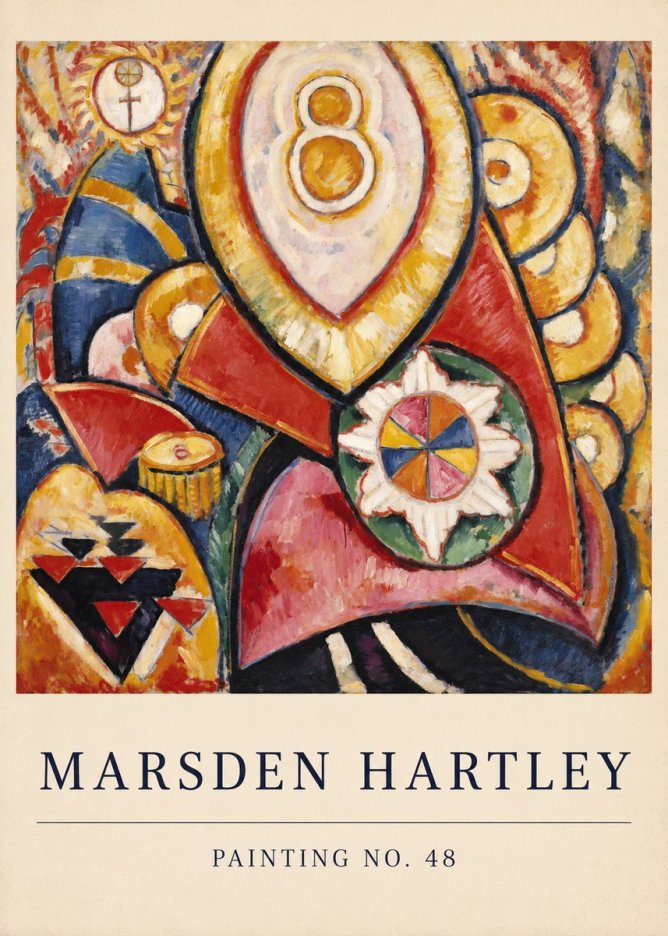 Marsden Hartley Painting No. 48 No6 - Plakát
