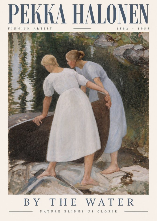 Pekka Halonen By the Water No3 - Plakát