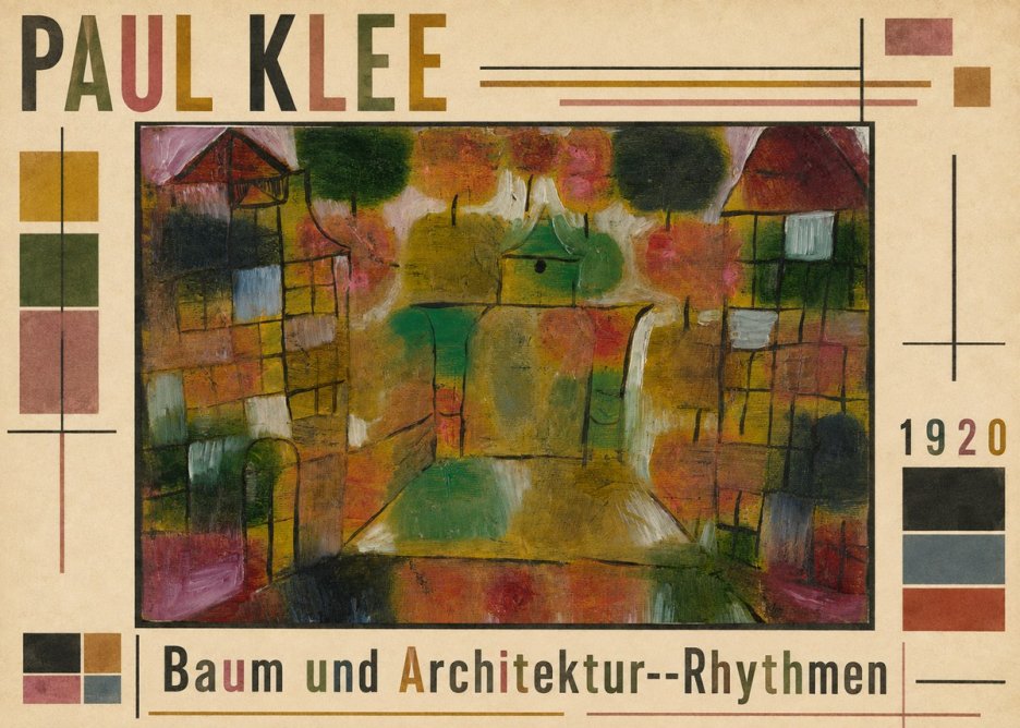 Paul Klee Baum Und Architektur--rhythmen No5 - Plakát