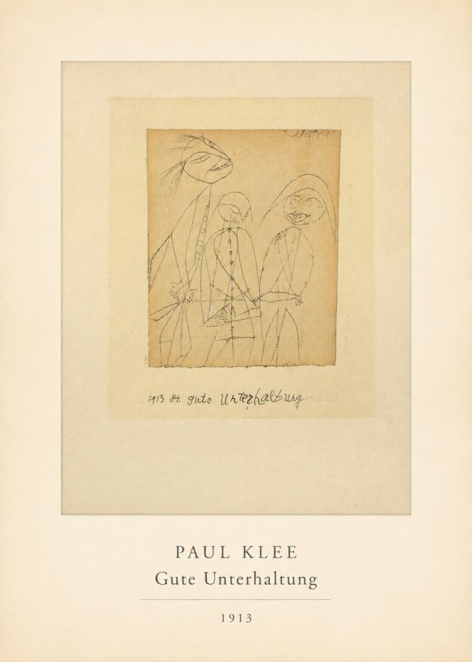 Paul Klee Gute Unterhaltung No4 - Plakát