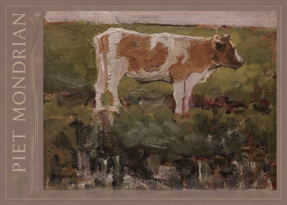 Piet Mondrian Cow No2 - Plakát