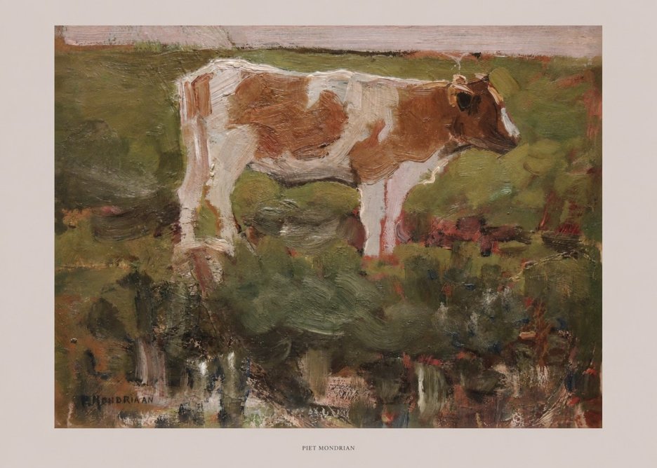 Piet Mondrian Cow No6 - Plakát