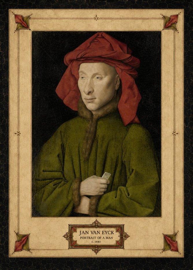 Jan van Eyck Portrait of a Man I No3 - Plakát