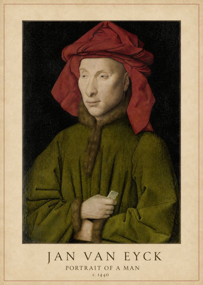 Jan van Eyck Portrait of a Man I No5 - Plakát