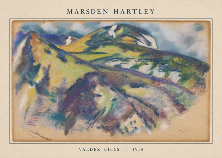 Marsden Hartley Valdez Hills No5 - Plakát