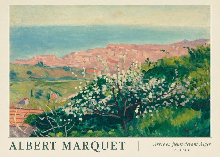 Albert Marquet Arbre En Fleurs Devant Alger No1 - Plakát