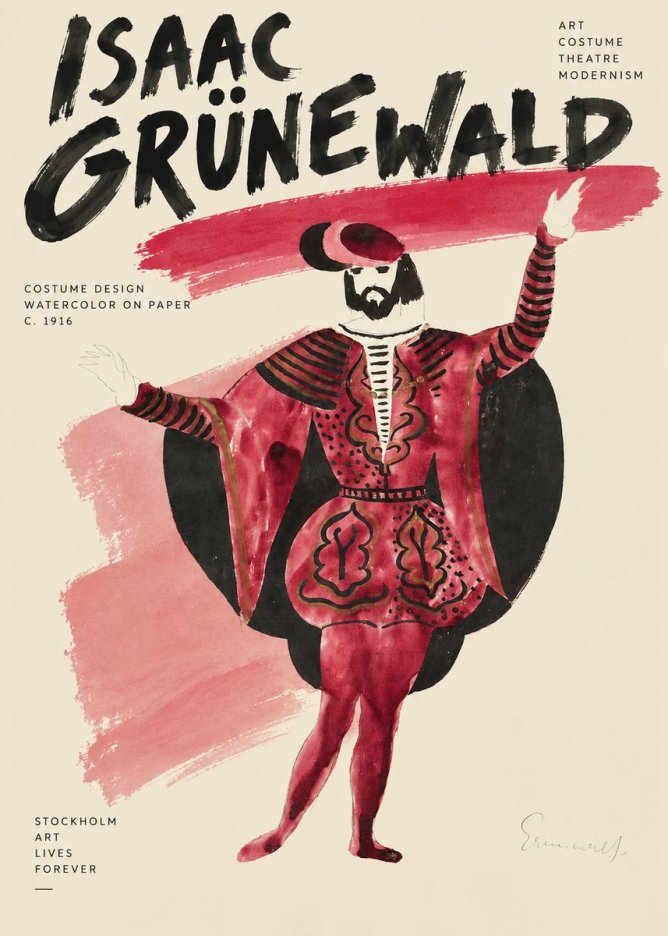 Isaac Grünewald Costume Design II No3 - Plakát