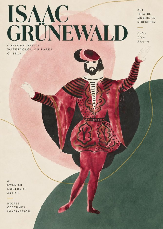 Isaac Grünewald Costume Design II No5 - Plakát