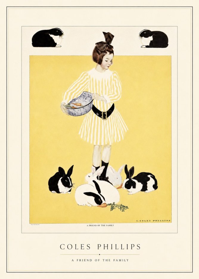 Coles Phillips A Friend of the Family No4 - Plakát