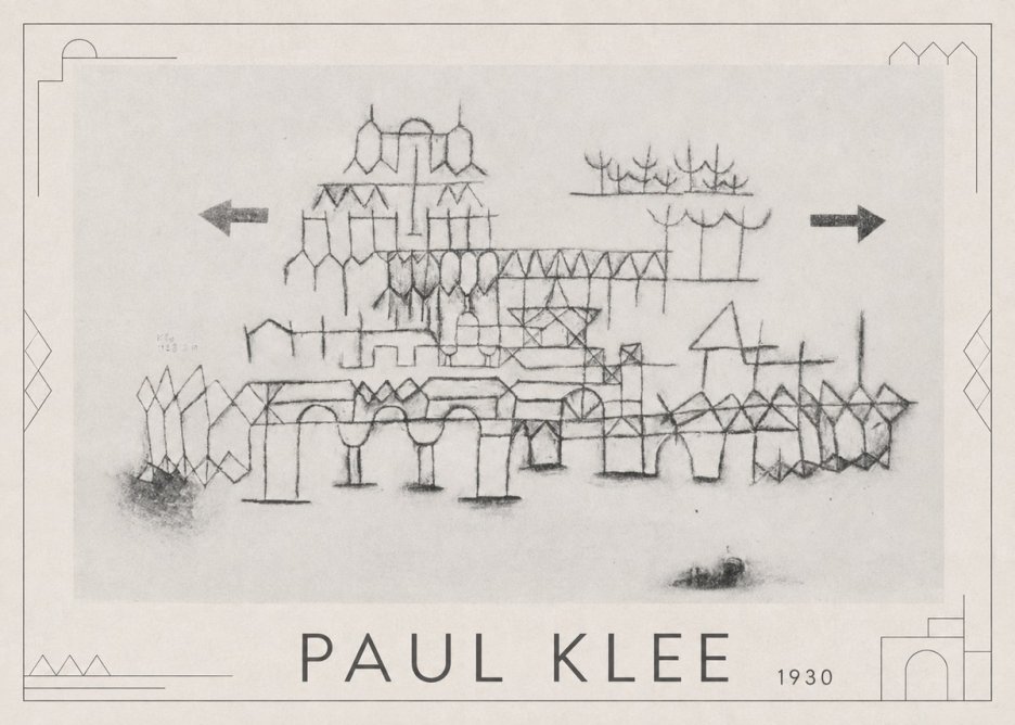 Paul Klee Architektur No1 - Plakát