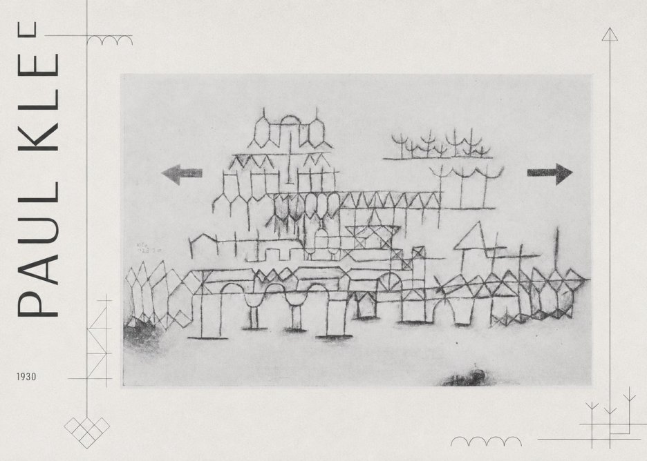 Paul Klee Architektur No3 - Plakát