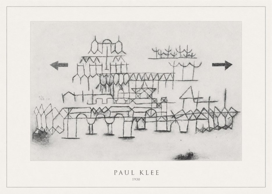 Paul Klee Architektur No4 - Plakát