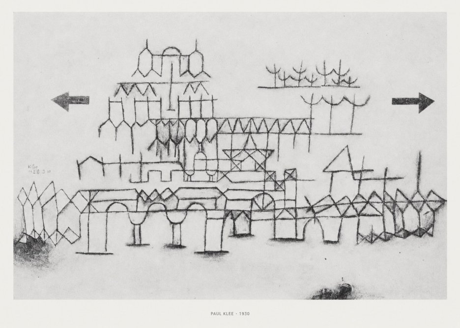 Paul Klee Architektur No5 - Plakát