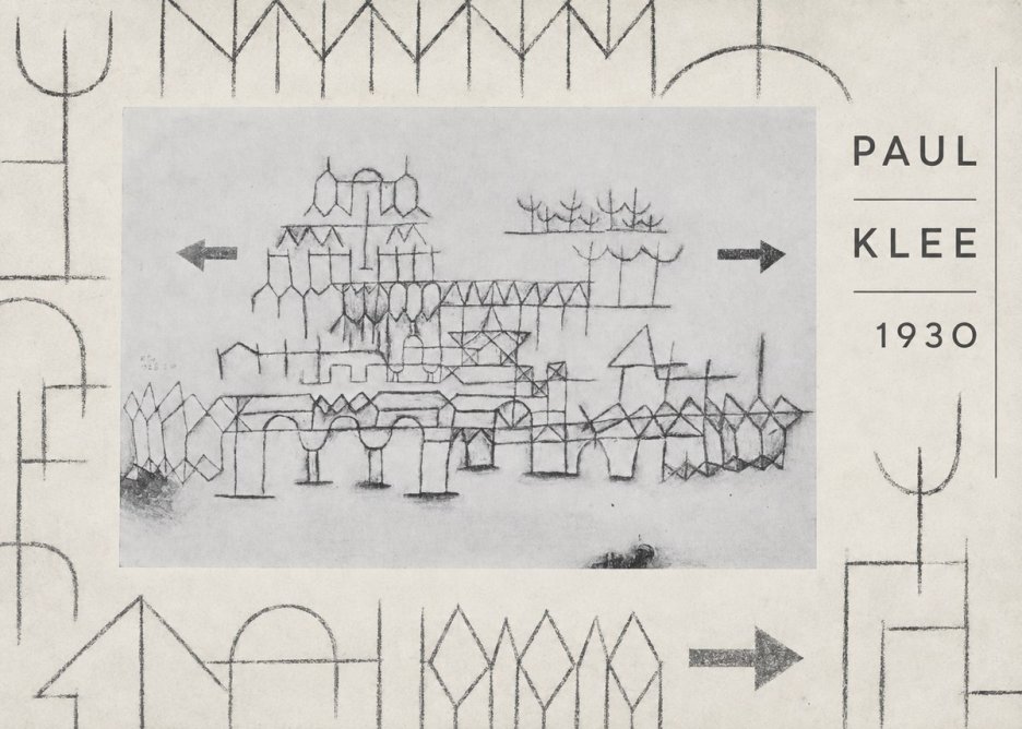 Paul Klee Architektur No6 - Plakát