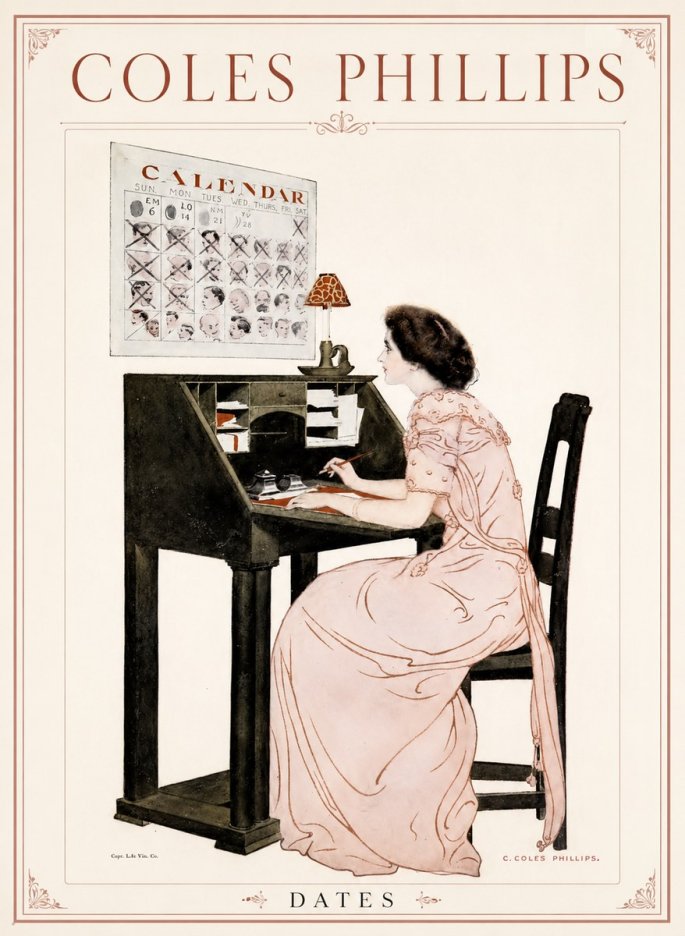 Coles Phillips Dates No1 - Plakát