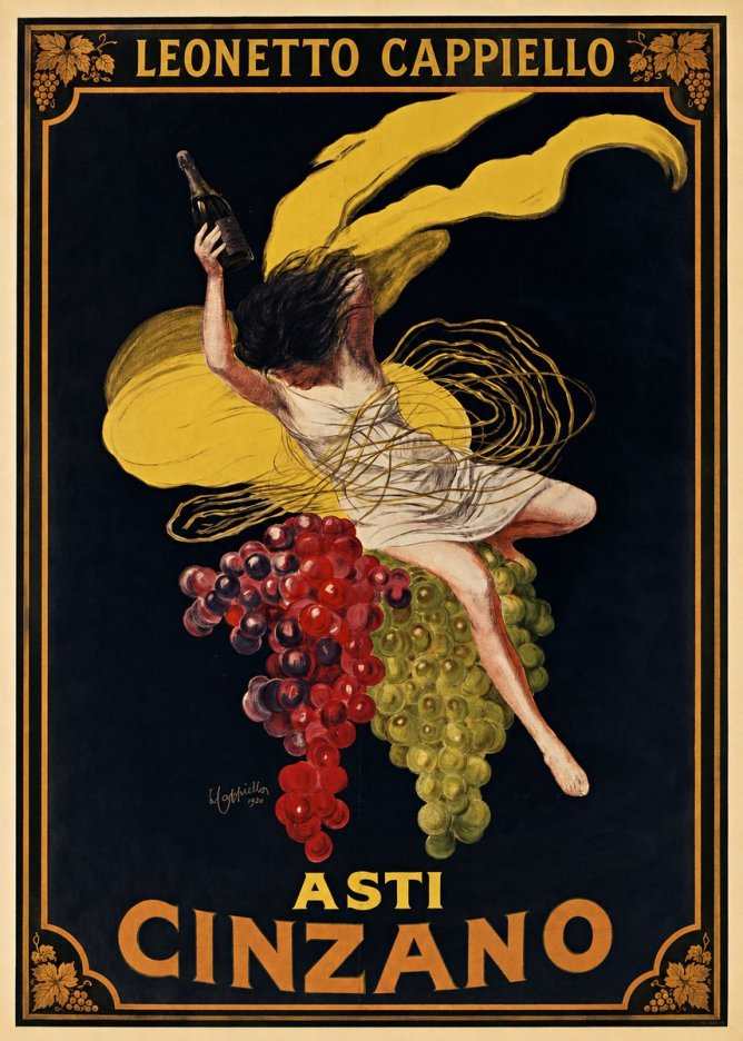 Leonetto Cappiello Asti Cinzano I No1 - Plakát