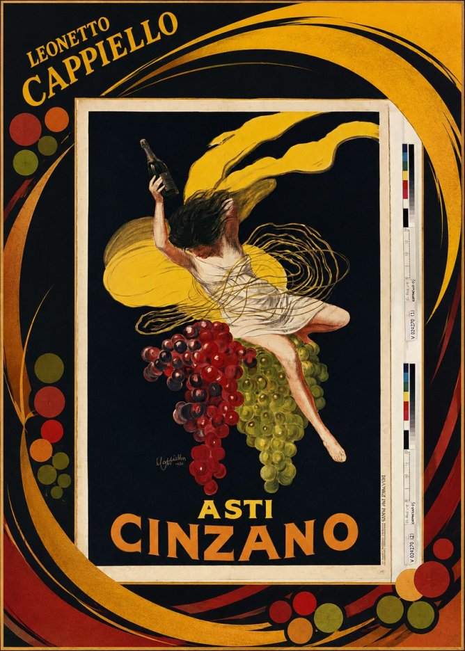 Leonetto Cappiello Asti Cinzano I No4 - Plakát