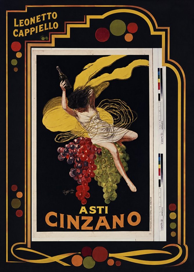 Leonetto Cappiello Asti Cinzano I No5 - Plakát