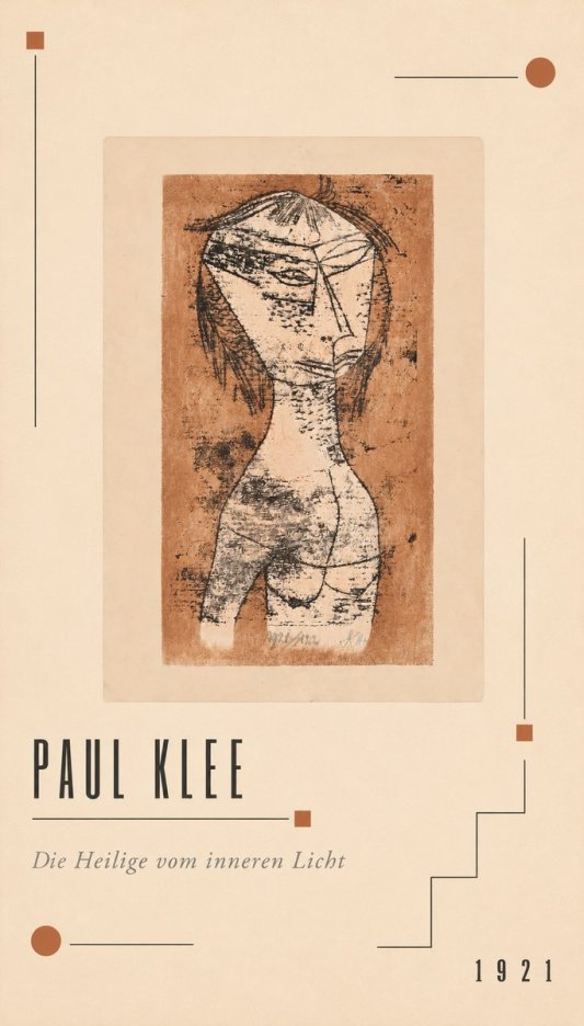 Paul Klee Die Heilige Vom Inneren Licht I No2 - Plakát