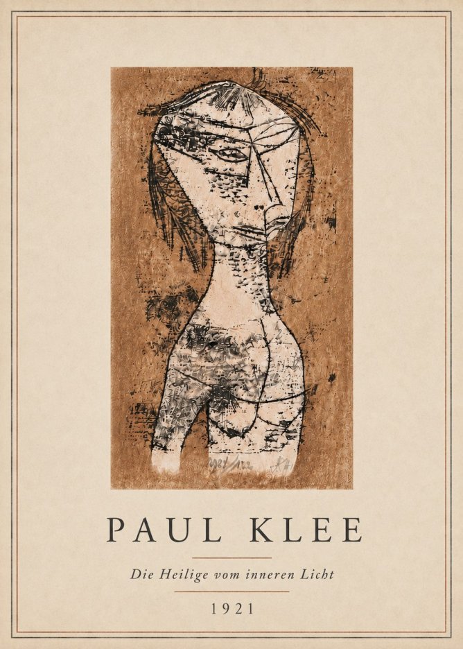 Paul Klee Die Heilige Vom Inneren Licht I No5 - Plakát