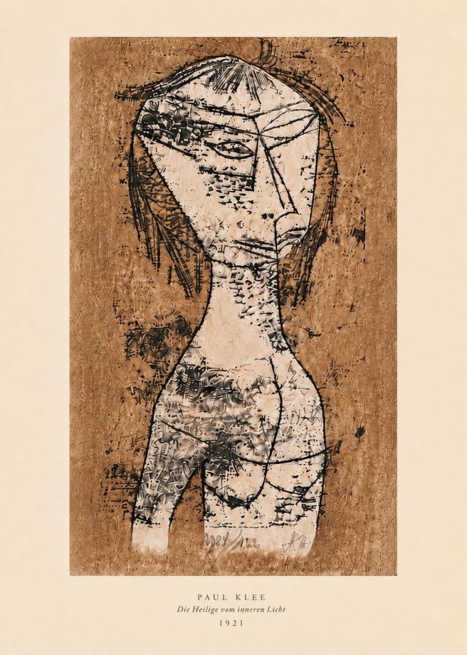 Paul Klee Die Heilige Vom Inneren Licht I No6 - Plakát