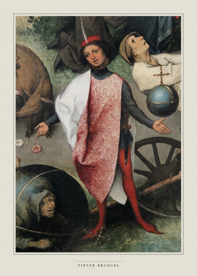 Pieter Bruegel Netherlandish Proverbs II No6 - Plakát