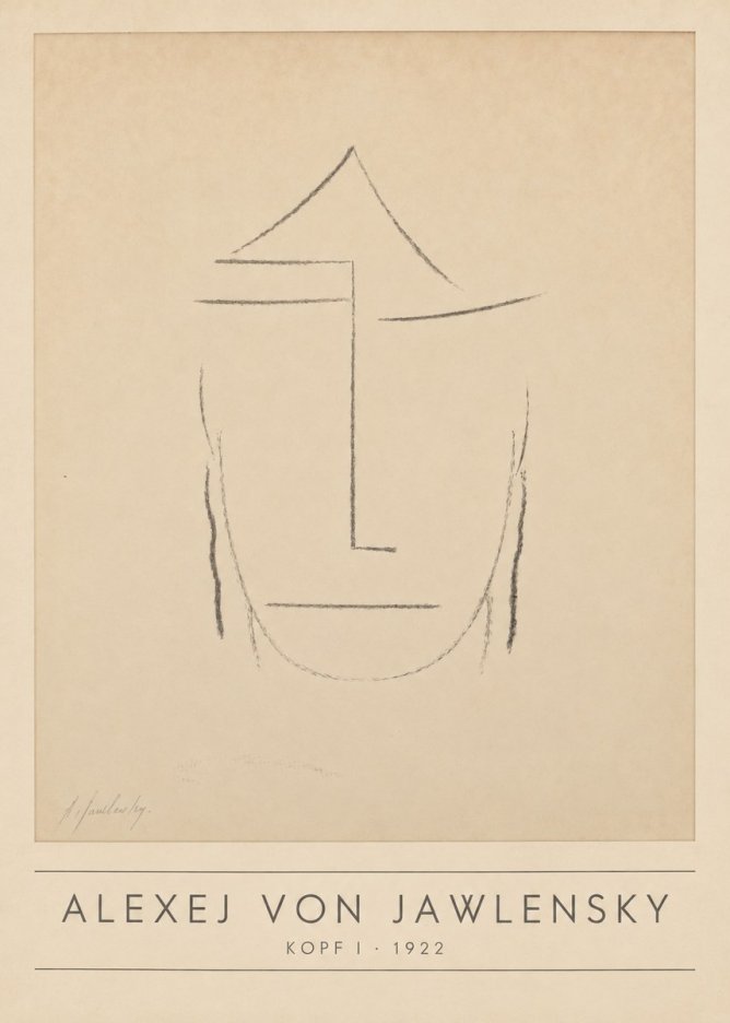 Alexej von Jawlensky Kopf I No1 - Plakát