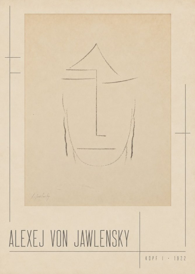 Alexej von Jawlensky Kopf I No2 - Plakát