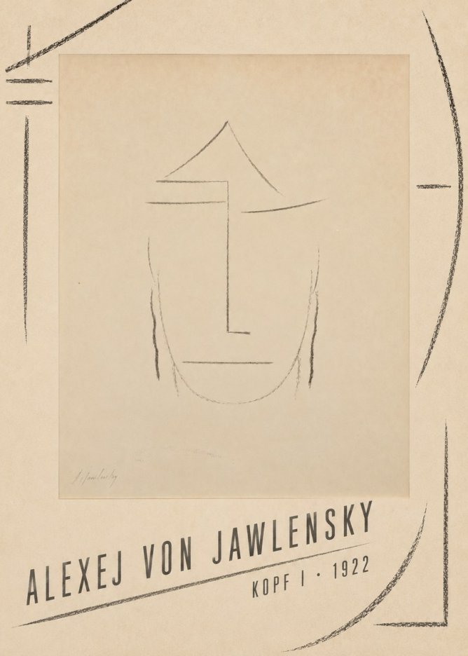 Alexej von Jawlensky Kopf I No4 - Plakát